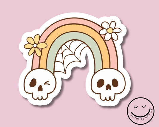 Rainbow Skulls Vinyl Sticker (Copy)