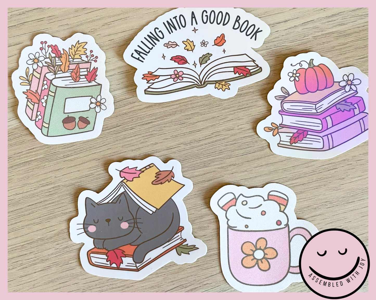 Falling Into a Good Book Vinyl Sticker