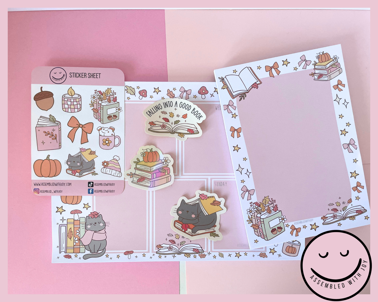 Bookish Cosy Comforts - A5 Notepad