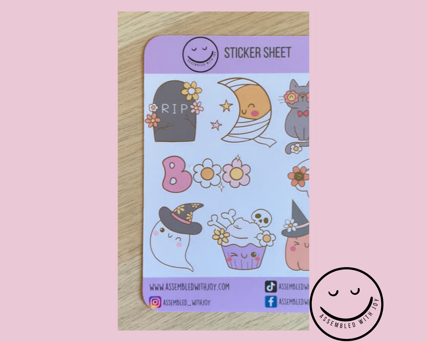 Spooky Halloween Kityy'Ween Sticker Sheet