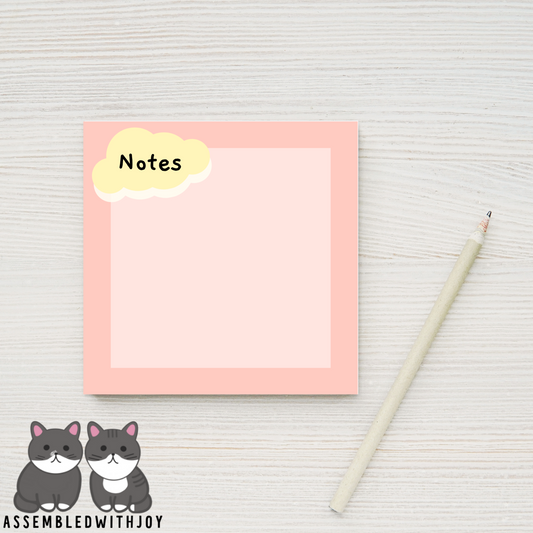 Cloud - Memo pad - Assembledwithjoyoy