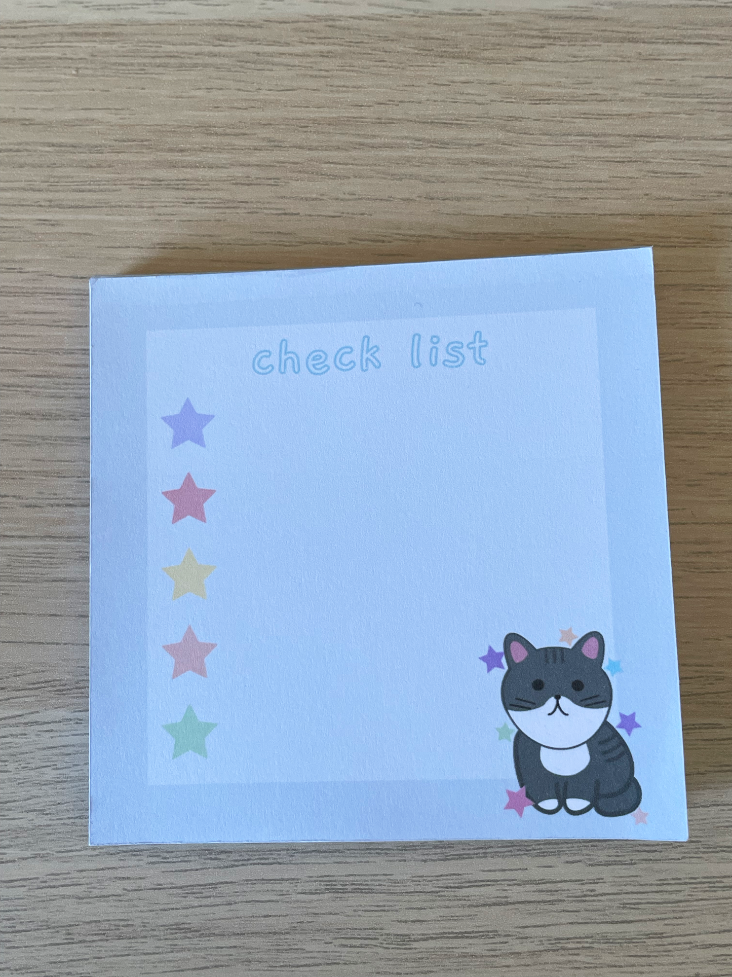 Stars check list - Memo pad - Assembledwithjoyoy