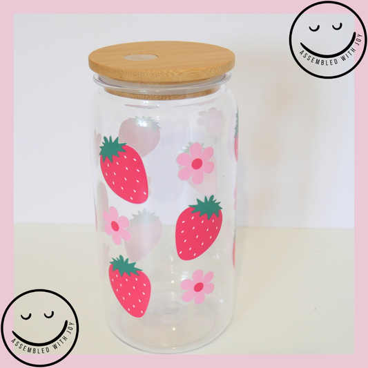 Strawberry Libbey Can Cup