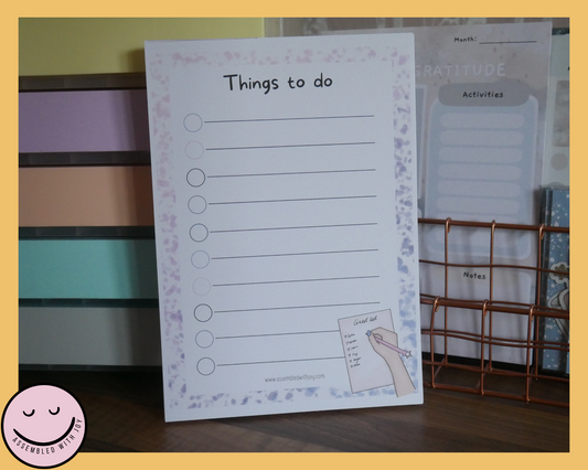 Seraphina To Do List Notepad - Assembledwithjoyoy