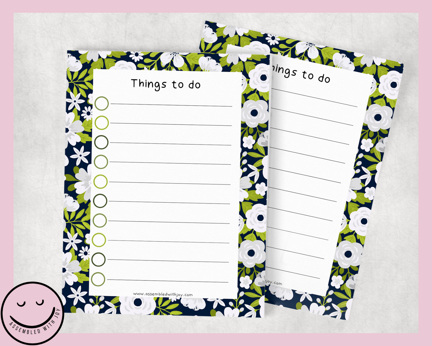 Ziva To Do List Notepad - Assembledwithjoyoy