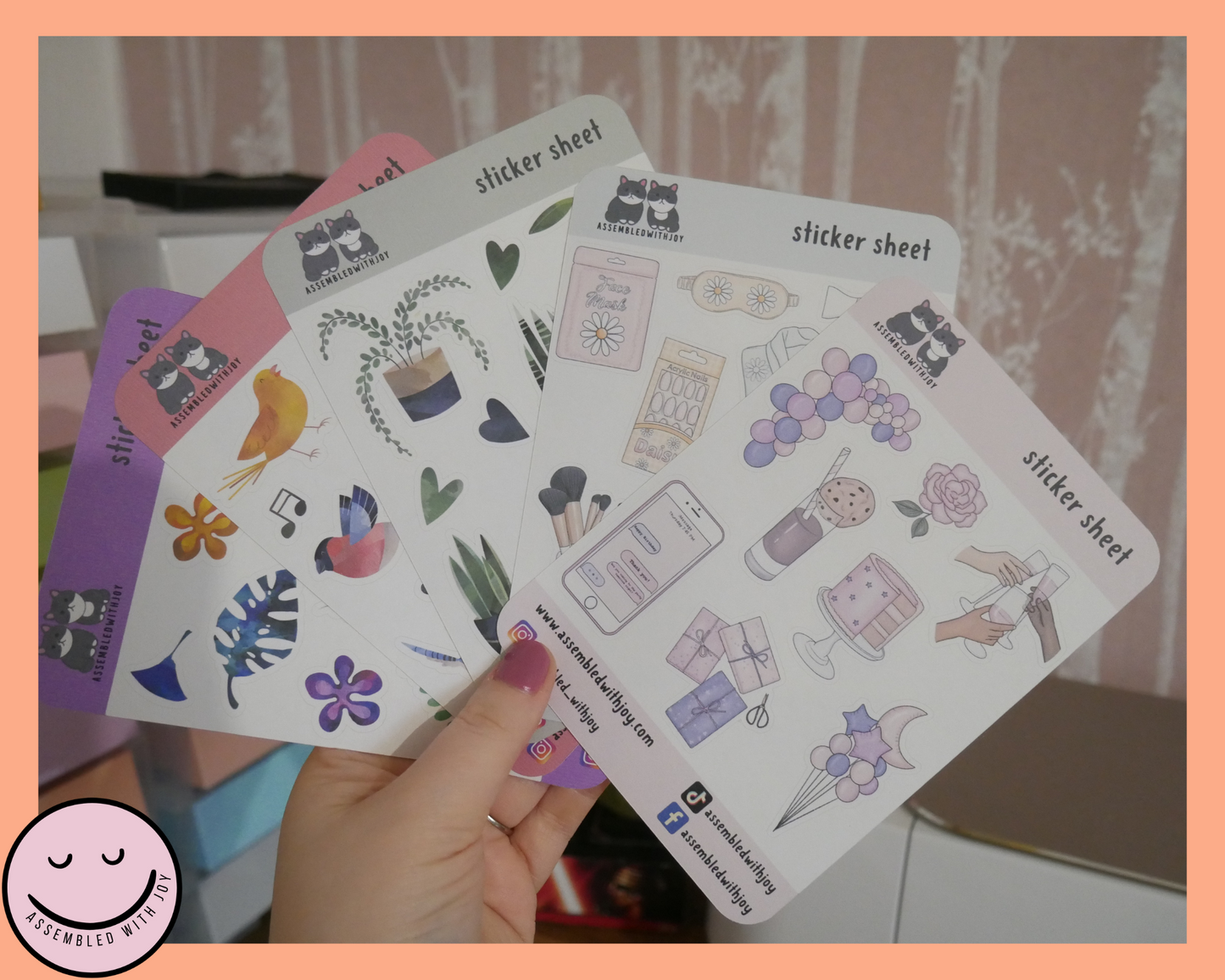 Self care Planner Sticker Sheet - Assembledwithjoyoy