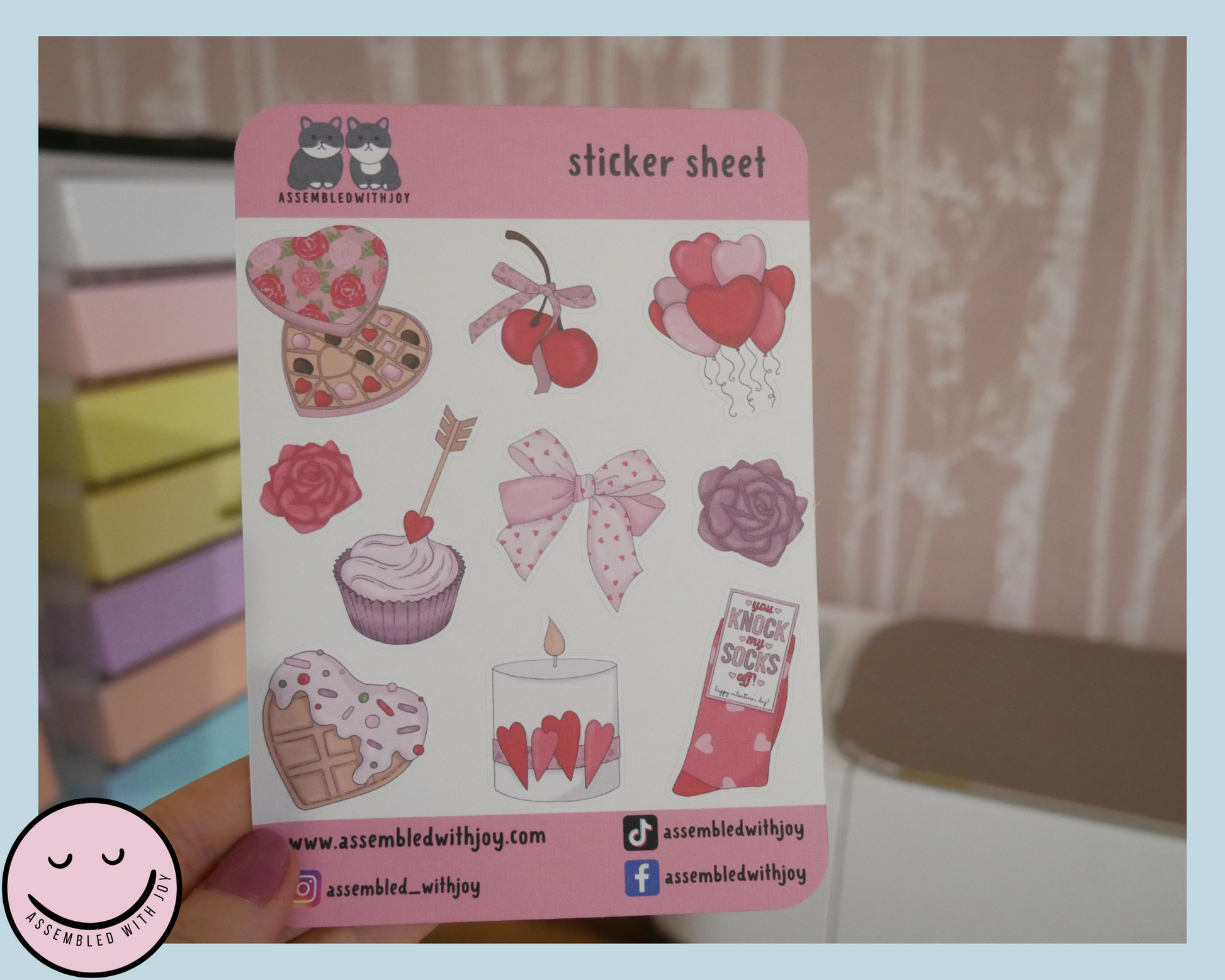 Love Sticker Sheet - Assembledwithjoyoy