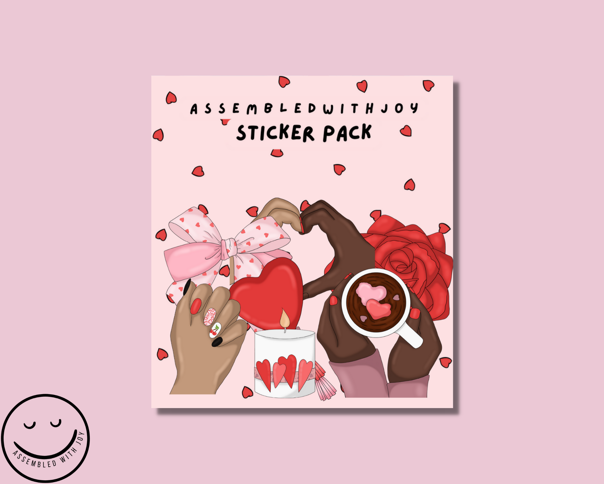 Valentines Sticker Pack - Assembledwithjoyoy