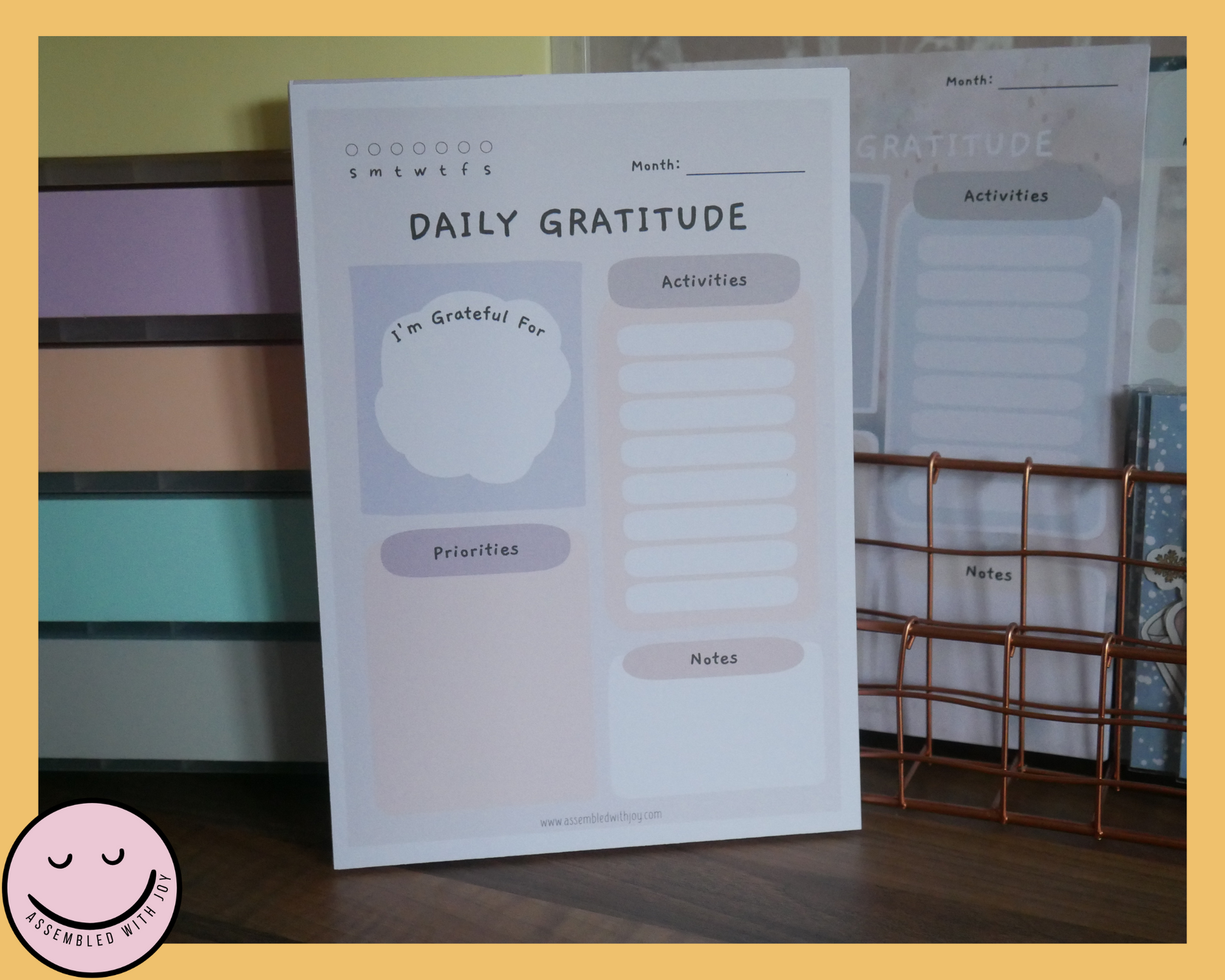 Daily Gratitude Journal - neutral - Assembledwithjoyoy