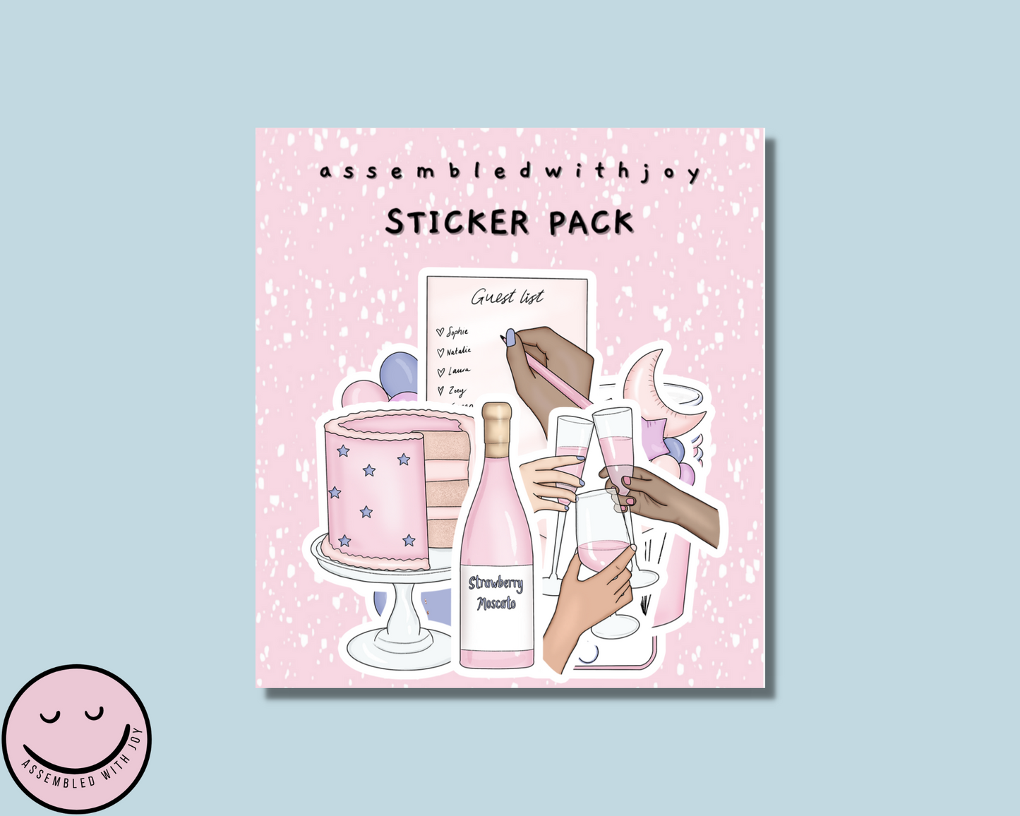 Birthday Planner Sticker Pack - Assembledwithjoyoy