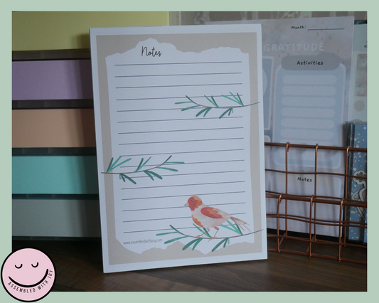 Birds Notepad - Assembledwithjoyoy