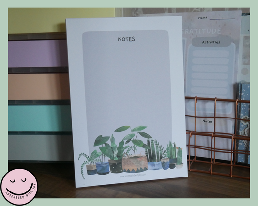 House Plants Notepad - Assembledwithjoyoy