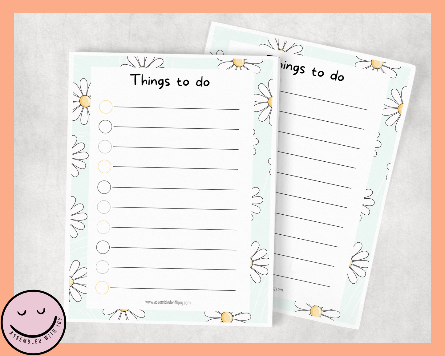 Daisy - To Do List - Assembledwithjoyoy