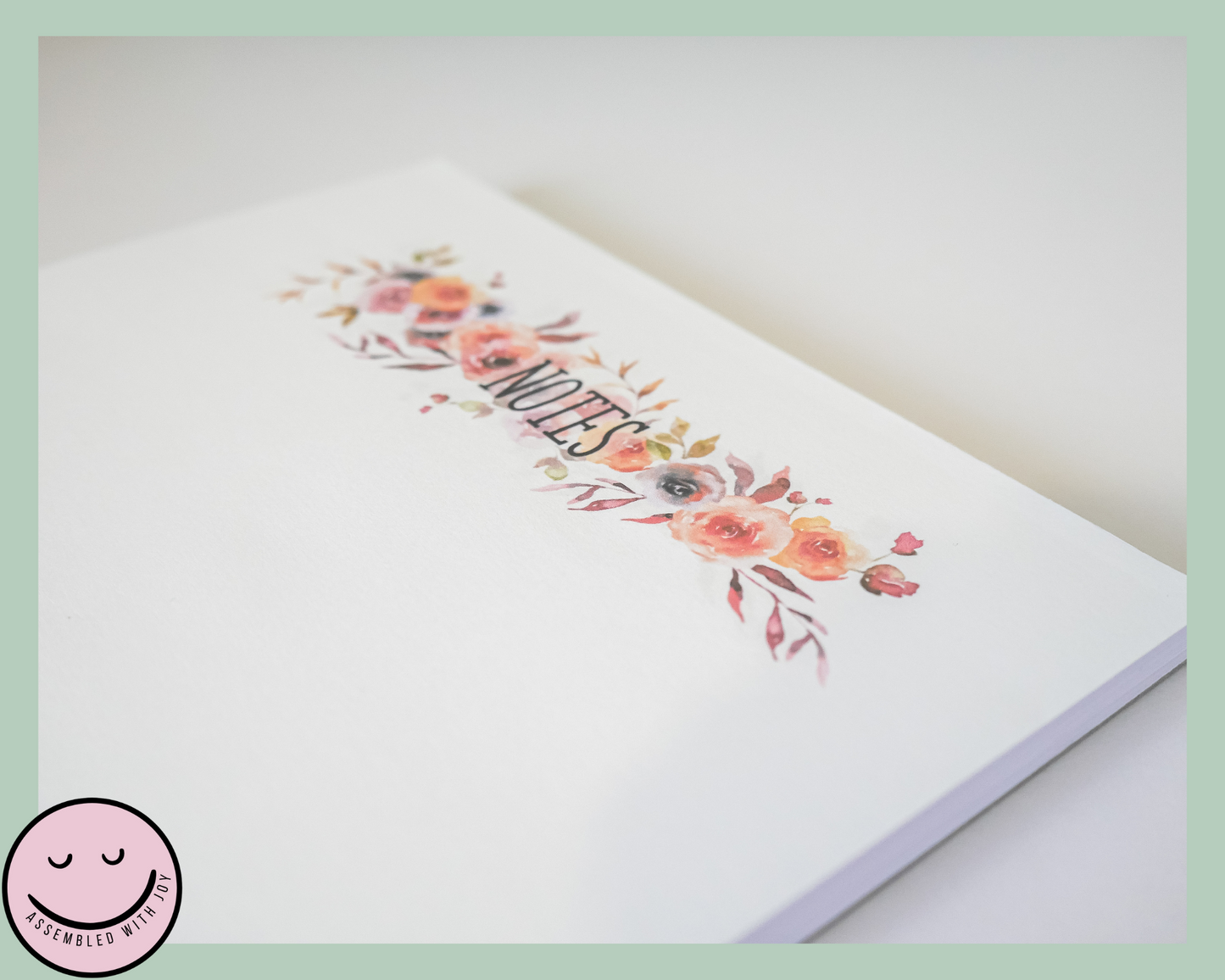 Autumn Floral Notepad - Assembledwithjoyoy