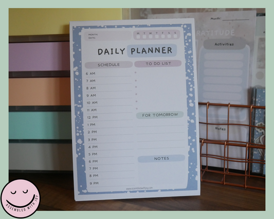 Bleu - Daily Planner - Assembledwithjoyoy