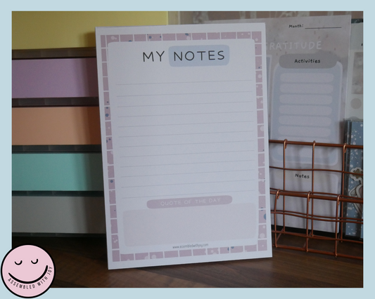 Naomi - Tear away Notepad - Assembledwithjoyoy