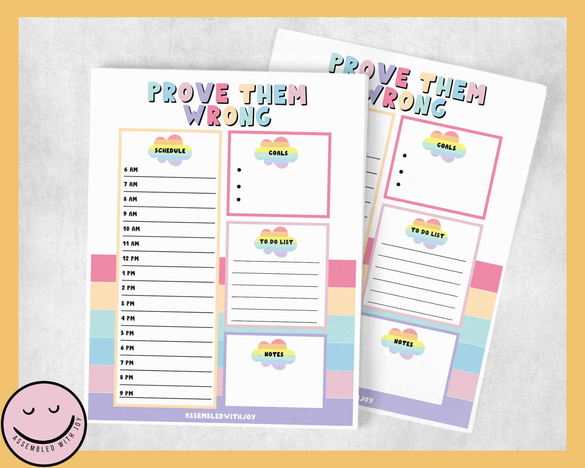 Prove them wrong daily planner - Assembledwithjoyoy