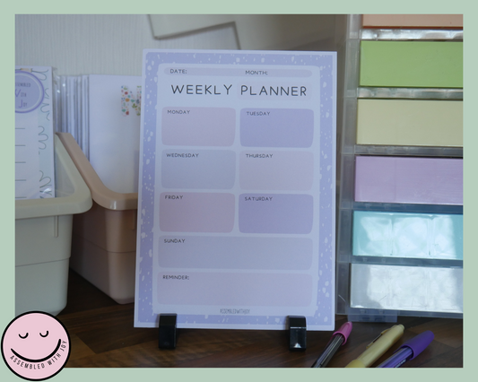 Ava Weekly planner - Assembledwithjoyoy